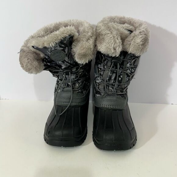 Kid Sport Snow Boots Gray and Black | Size 13 (33) - Picture 1 of 11